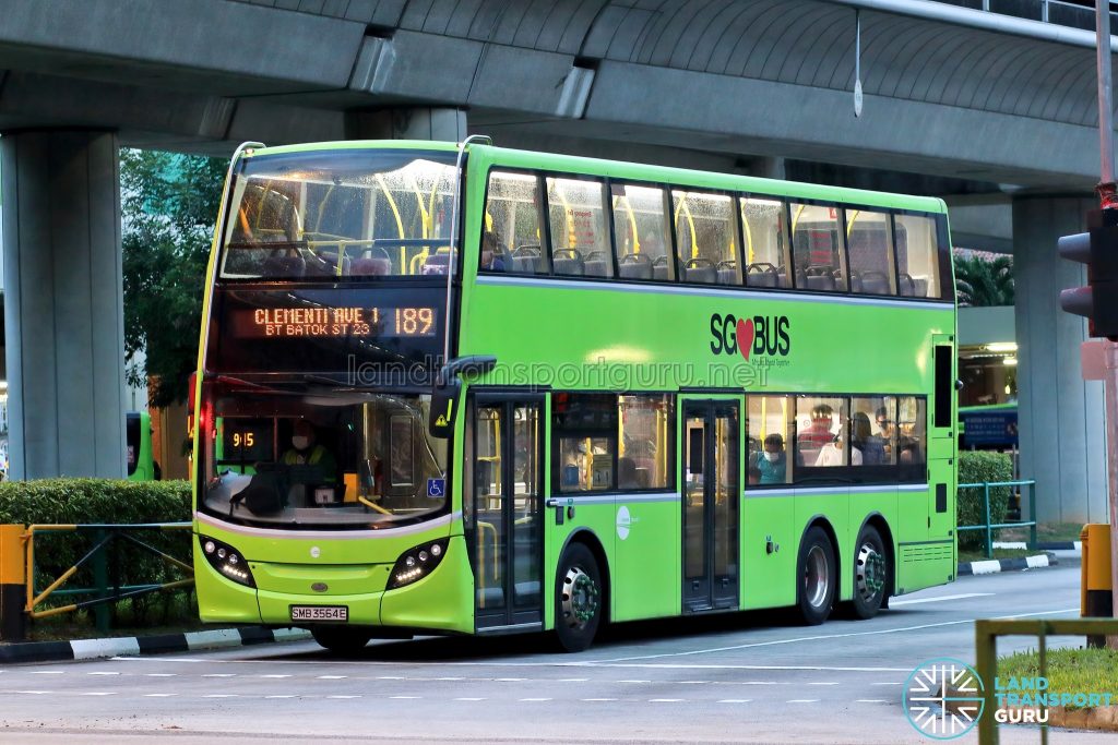 Bus 189: Tower Transit ADL Enviro500 (SMB3564E)