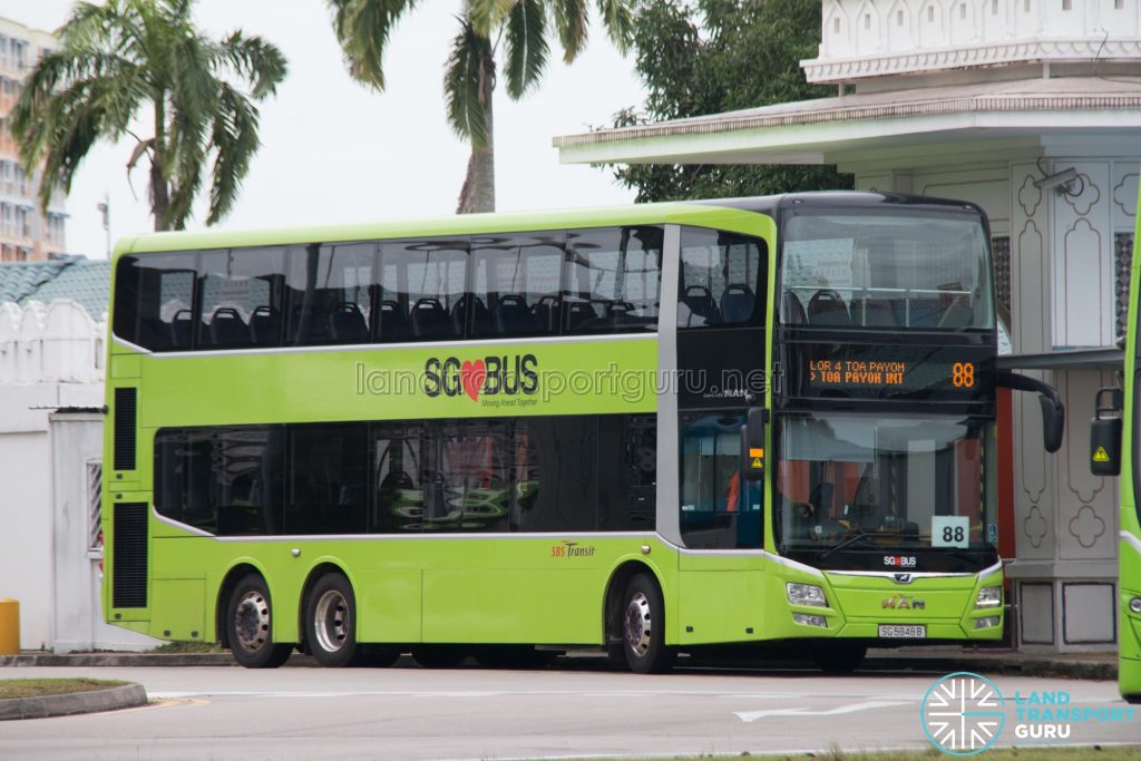 Bus 88: SBS Transit MAN Lion's City DD A95 (SG5848B)