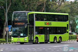 LRT Shuttle B - SMRT Buses MAN A95 (SG5873C)