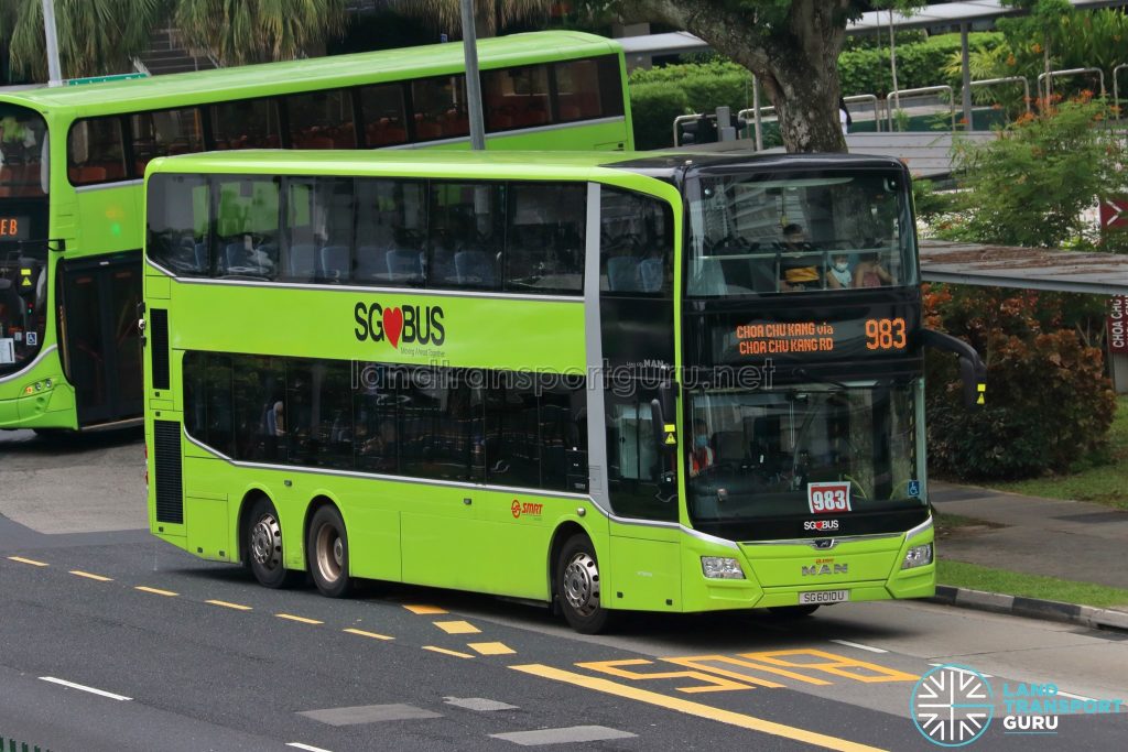 Bus 983 - SMRT Buses MAN A95 Euro 6 (SG6010U)