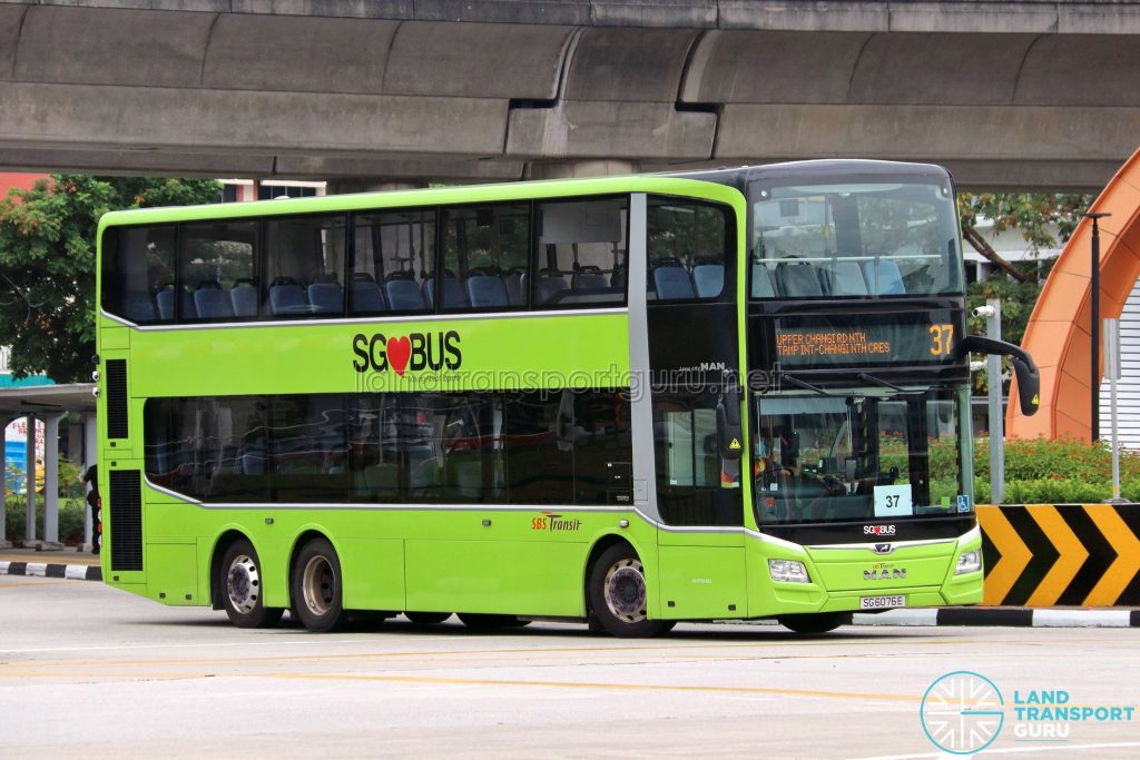 Bus 37 - SBS Transit MAN A95 Euro 6 (SG6076E)