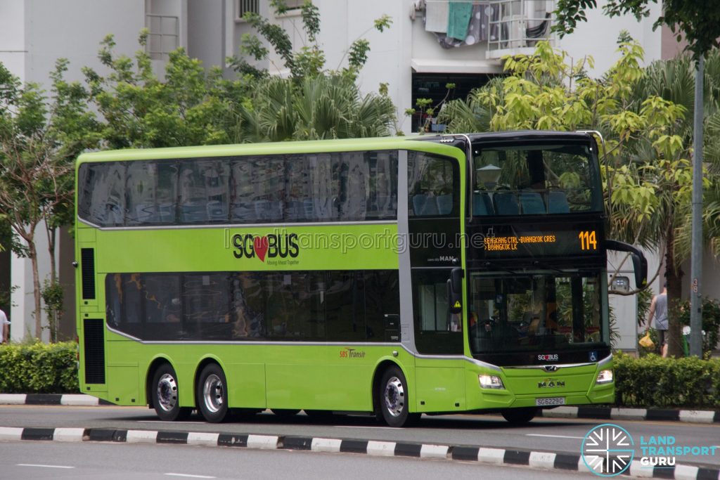 Bus 114: SBS Transit MAN Lion's City DD A95 (SG6229G)