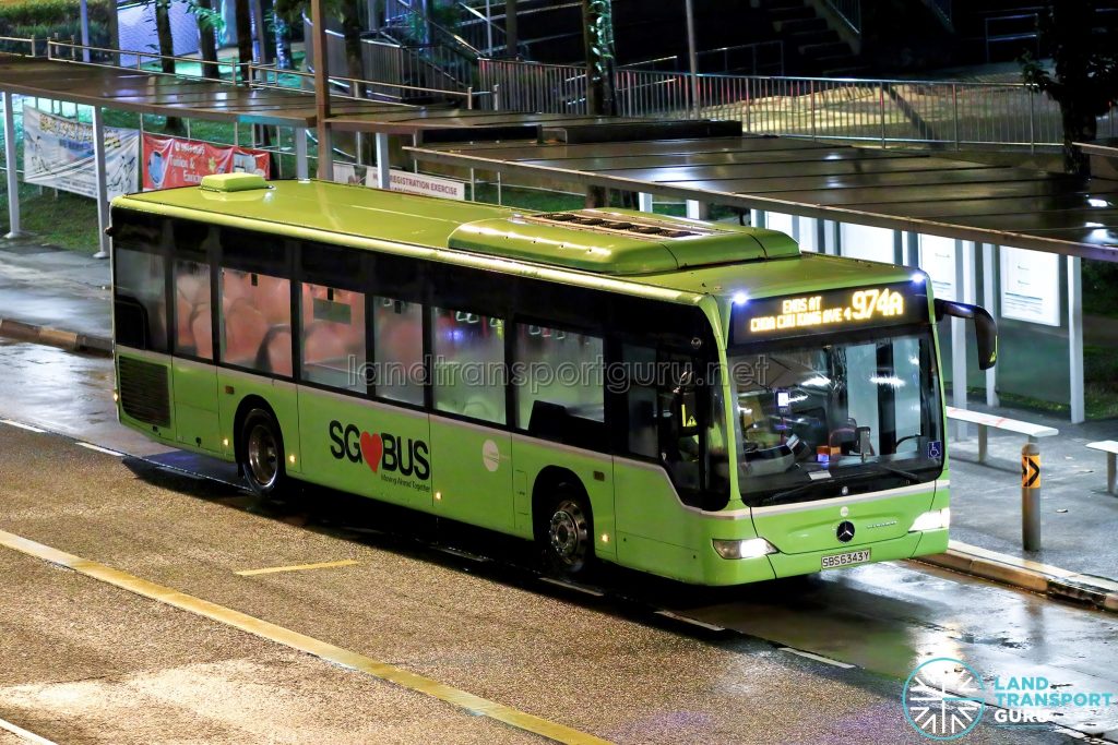 Bus 974A: Tower Transit Mercedes-Benz Citaro (SBS6343Y)
