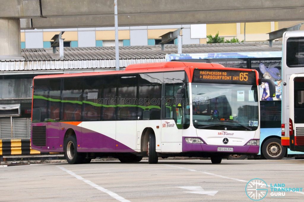 Bus 65 - SBS Transit Mercedes-Benz Citaro (SBS6639U)