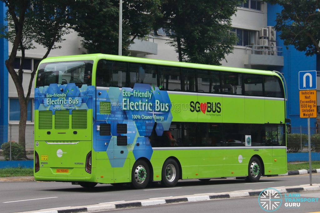 Bus 189 - Tower Transit Yutong E12DD (SG7004G) [Rear]