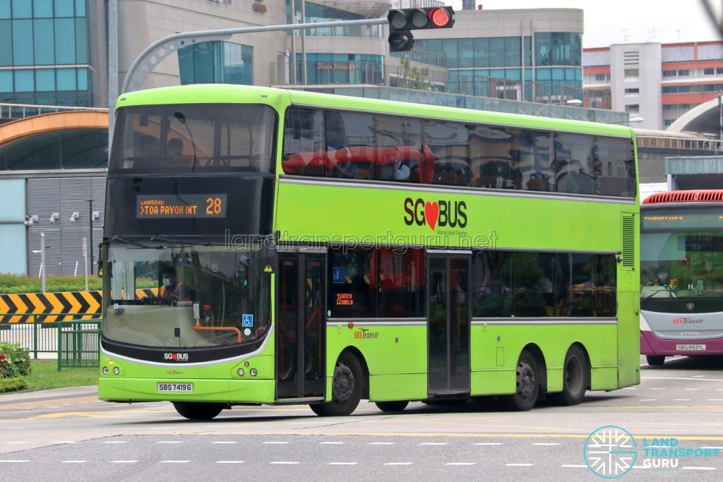 Bus 28 - SBS Transit Volvo B9TL CDGE (SBS7419G)