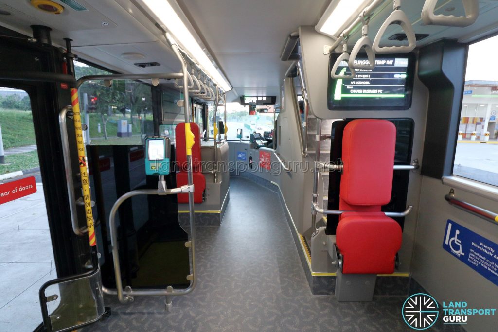 Yutong E12DD - Interior (Lower Deck with Wheelchair Backrests)