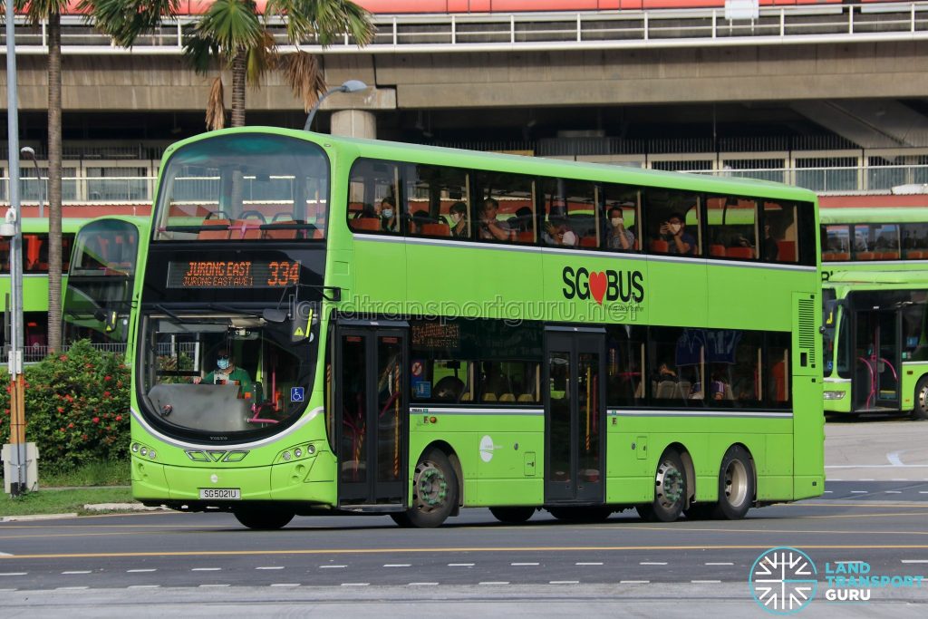 Bus 334 - Tower Transit Volvo B9TL Wright (SG5021U)