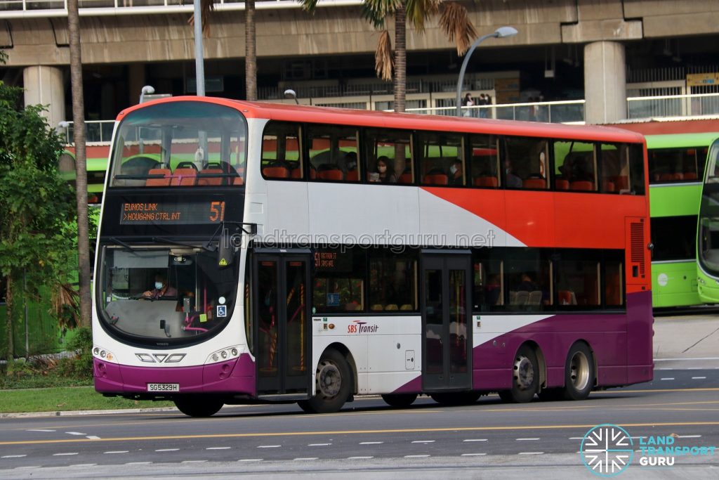 Bus 51 - SBS Transit Volvo B9TL Wright (SG5329H)