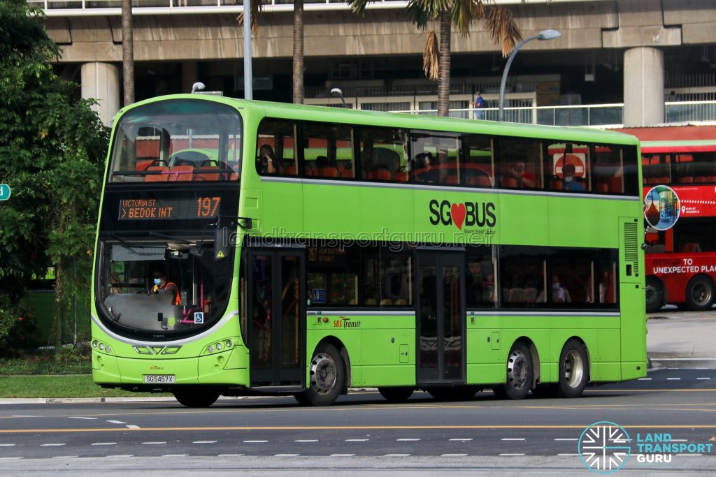 Bus 197 - SBS Transit Volvo B9TL Wright (SG5457X)