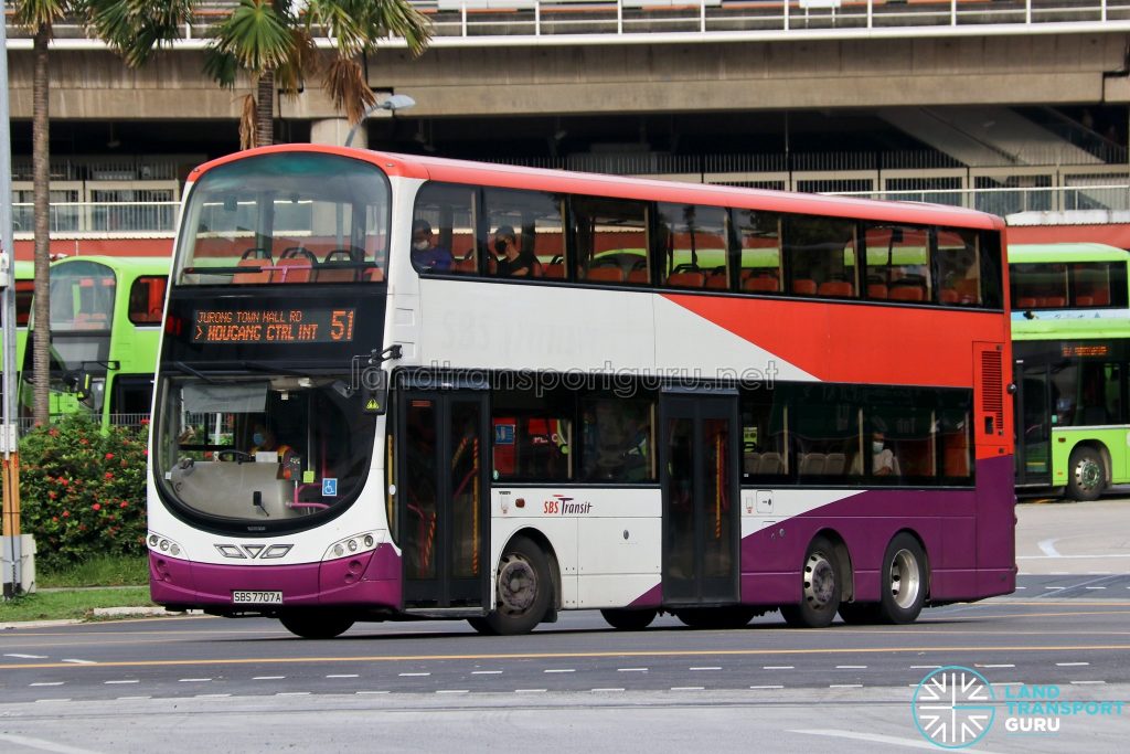 Bus 51 - SBS Transit Volvo B9TL Wright (SBS7707A)