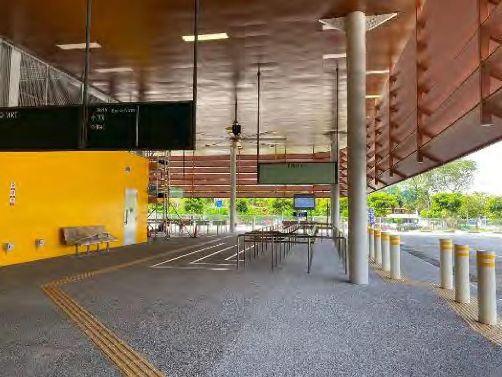 Boarding Berth at Relocated Jurong East Bus Interchange (Image: Land Transport Authority)