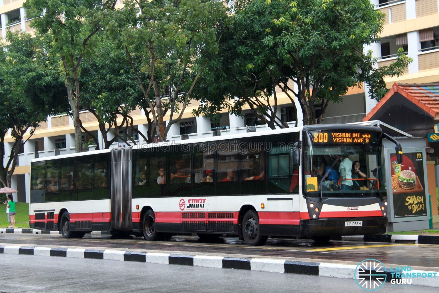 Bus 800 – SMRT Mercedes-Benz O405G (TIB1059H) | Land Transport Guru