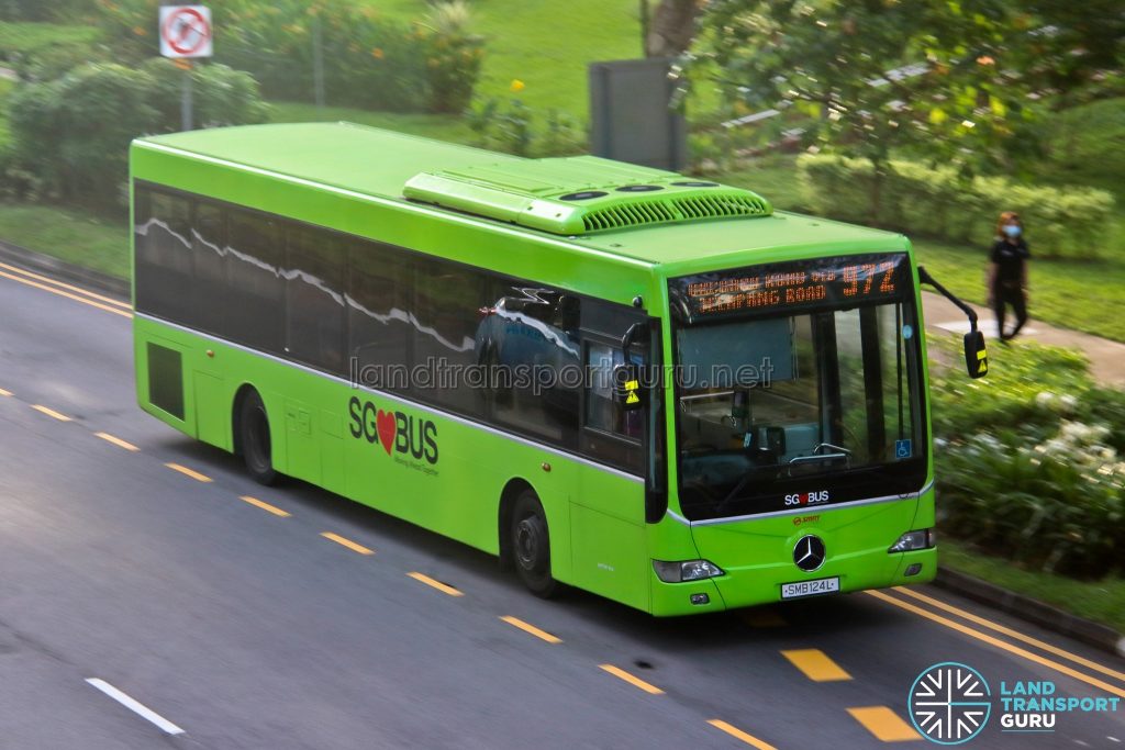 Bus 972 - SMRT Buses Mercedes-Benz OC500LE (SMB124L)