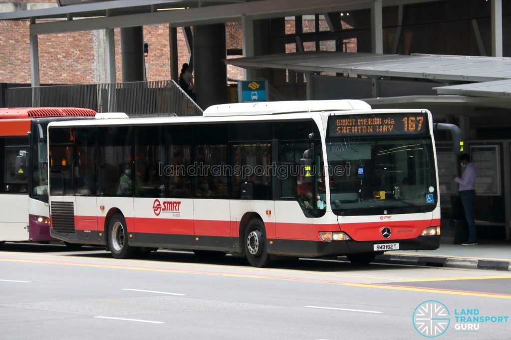 Bus 167 - SMRT Buses Mercedes-Benz Citaro (SMB182T)