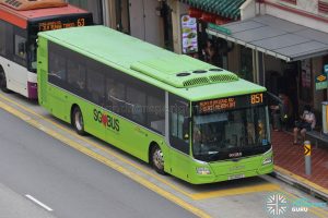 Bus 851 - SBS Transit MAN A22 Euro 6 (SG1820G)