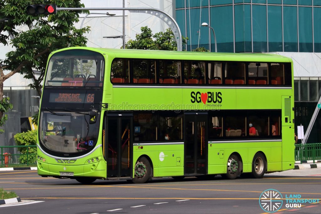Bus 66 - Tower Transit Volvo B9TL Wright (SBS3354K)