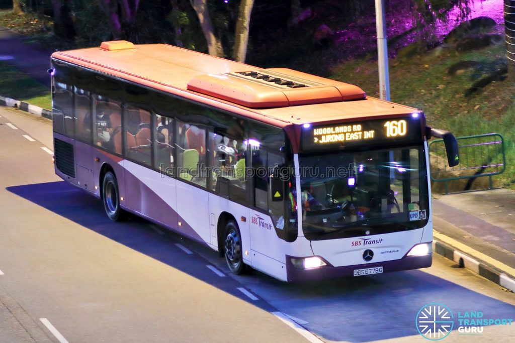 Bus 160 - SBS Transit Mercedes-Benz Citaro (SBS6776G)