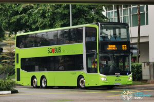 Bus 83 - Go-Ahead Singapore MAN A95 (Euro 6 3-Door) (SG6283Z)