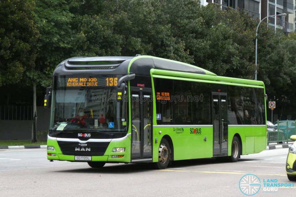 Bus 136 - Go-Ahead MAN A22 (SG1720L)