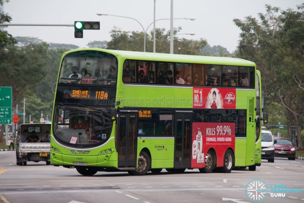 Bus 118A - Go-Ahead Singapore Volvo B9TL Wright (SBS3305C)