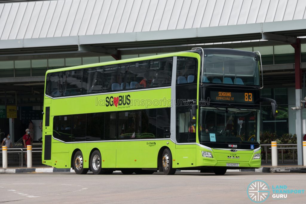 Bus 83 - Go-Ahead Singapore MAN A95 (Euro 6 3-Door) (SG6283Z)