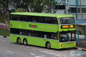 Bus 118A - Go-Ahead Singapore Yutong E12DD (SG7007Z)