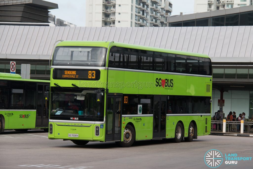Bus 83 - Go-Ahead Singapore Yutong E12DD (SG7008X)