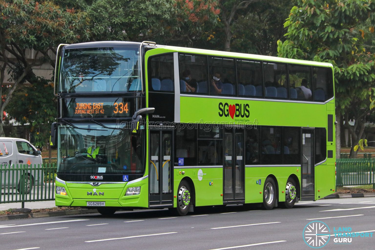 Bus 334 – Tower Transit Man A95 (euro 6 3-door) (sg6289h) 