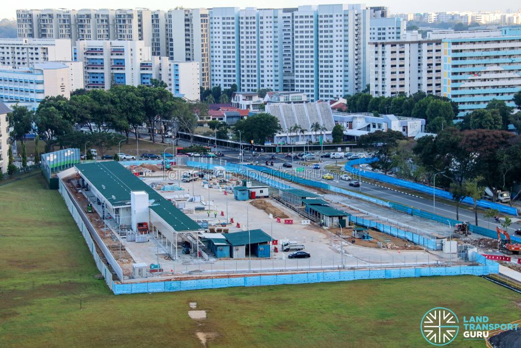 Hougang Temporary Bus Parking and Driver Facility - Mar 2021