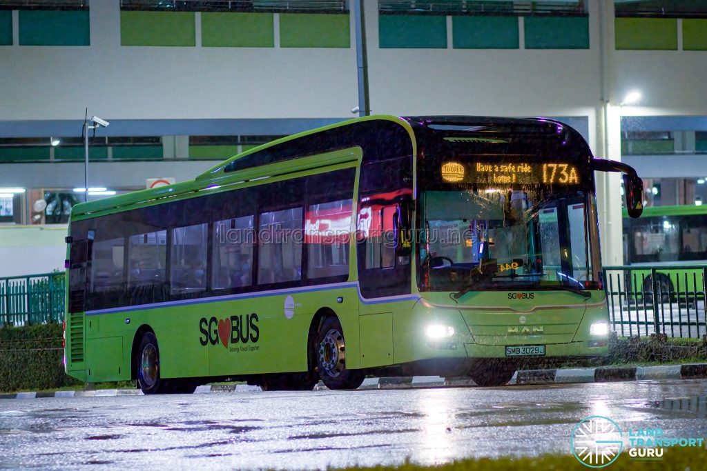 Bus 173A - Tower Transit MAN A22 (SMB3029J)
