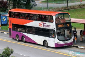 Bus 51 - SBS Transit Volvo B9TL Wright (SBS3098A)