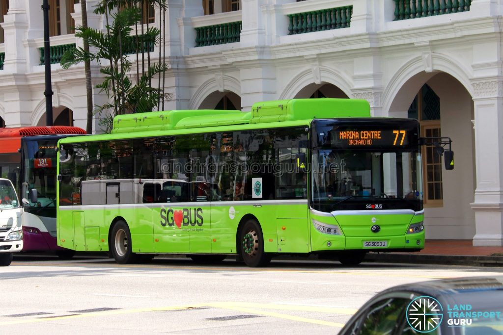 Bus 77 - Tower Transit Yutong E12 (SG3099J)