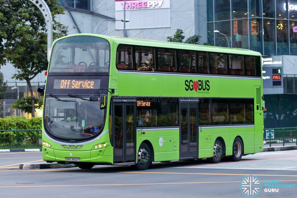 Off Service - Tower Transit Volvo B9TL Wright (SBS3422Y)