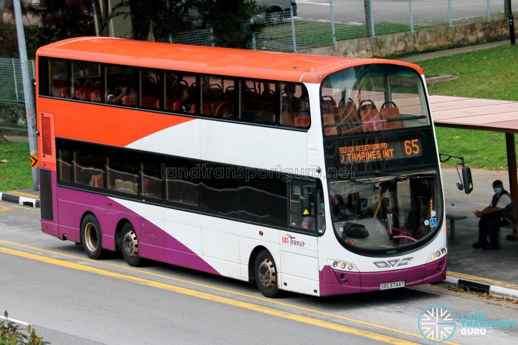 Bus 65 - SBS Transit Volvo B9TL Wright (SBS3744T)