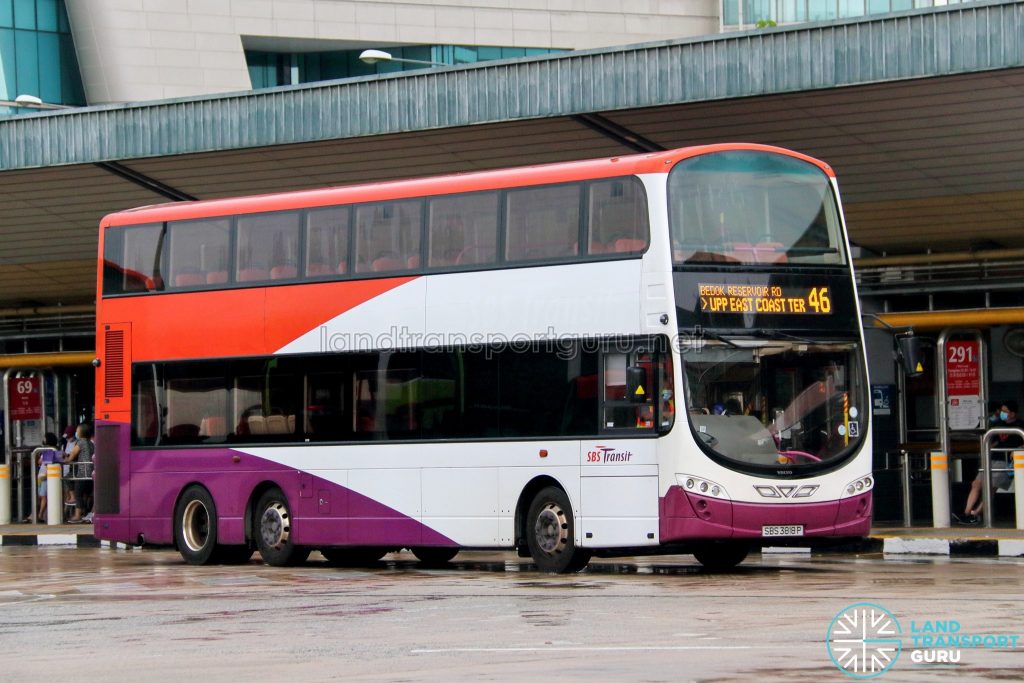 Bus 46 - SBS Transit Volvo B9TL Wright (SBS3818P)