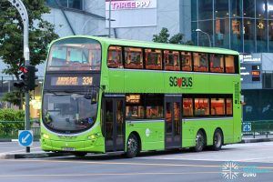 Bus 334 - Tower Transit Volvo B9TL Wright (SG5000E)