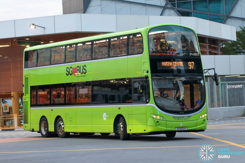 Bus 97 - Tower Transit Volvo B9TL Wright (SG5021X)