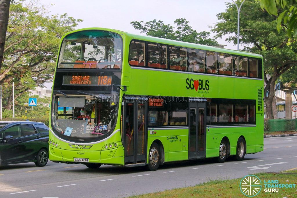 Bus 118A - Go-Ahead Singapore Volvo B9TL Wright (SG5069H)