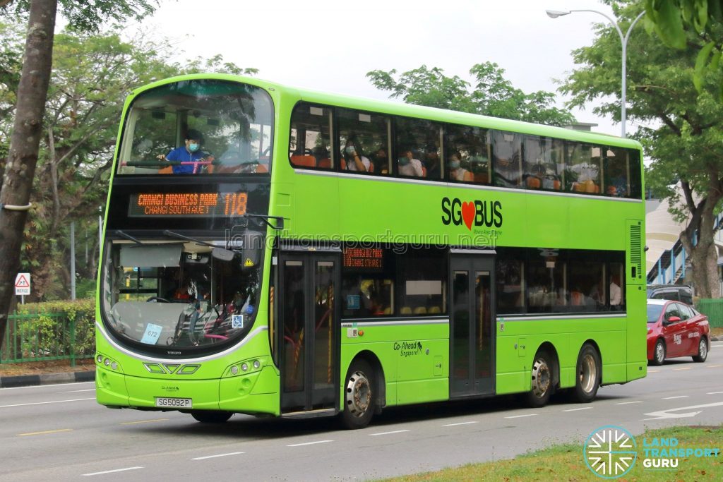 Bus 118 - Go-Ahead Singapore Volvo B9TL Wright (SG5092P)