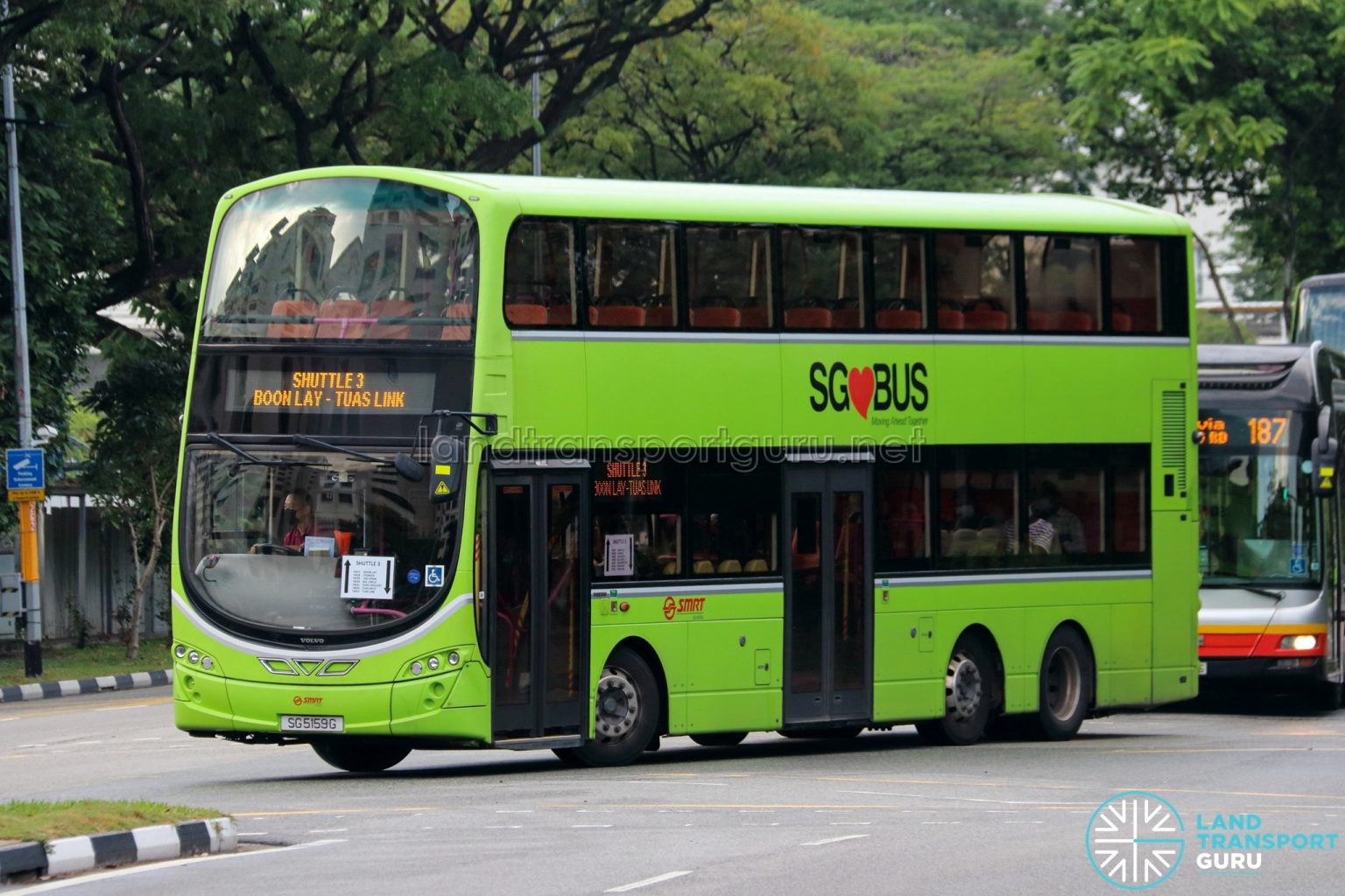 Shuttle 3 – Smrt Buses Volvo B9tl Wright (sg5159g) 