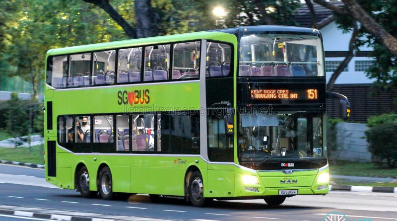 Bus 151 - SBS Transit MAN A95 Euro 5 (SG5916M)