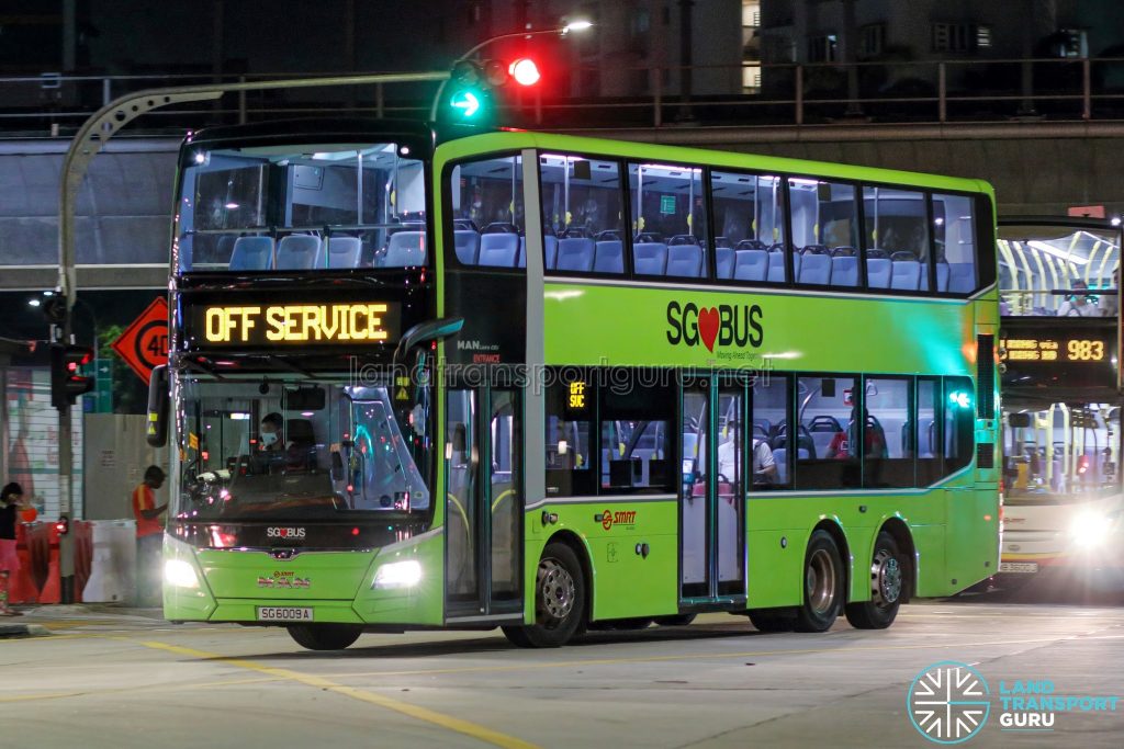 Off Service - SMRT Buses MAN A95 Euro 6 (SG6009A)