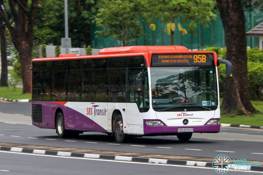 Bus 95B - SBS Transit Mercedes-Benz Citaro (SBS6056B)