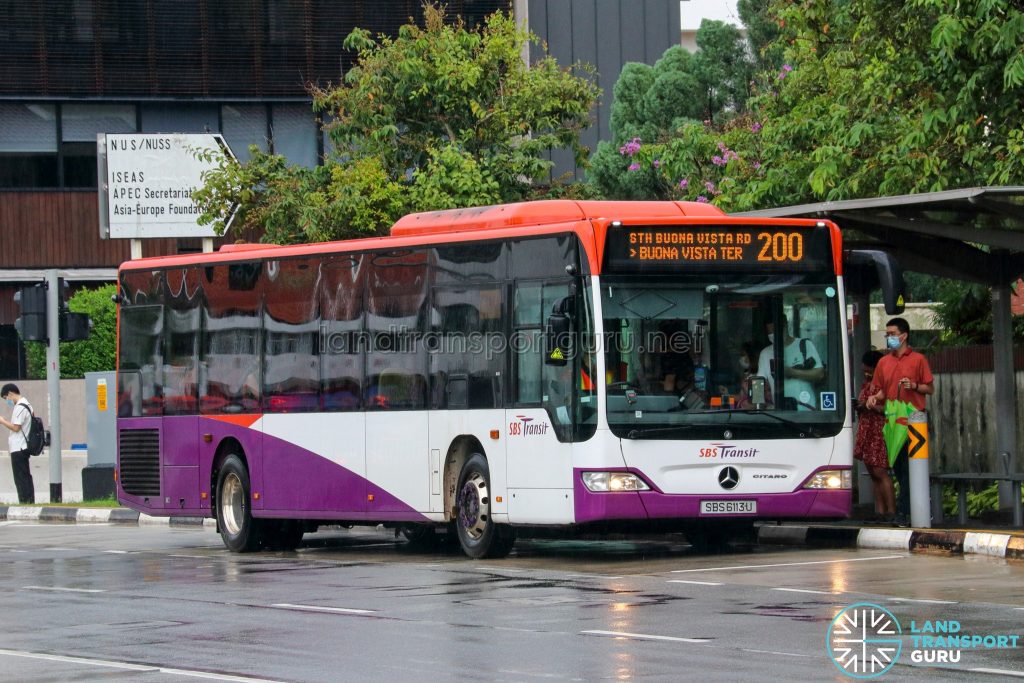 Bus 200 - SBS Transit Mercedes-Benz Citaro (SBS6113U)