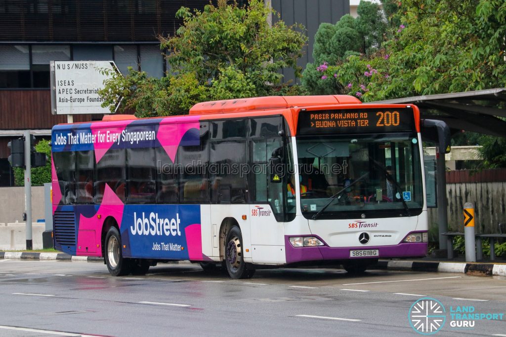 Bus 200 - SBS Transit Mercedes-Benz Citaro (SBS6118G)
