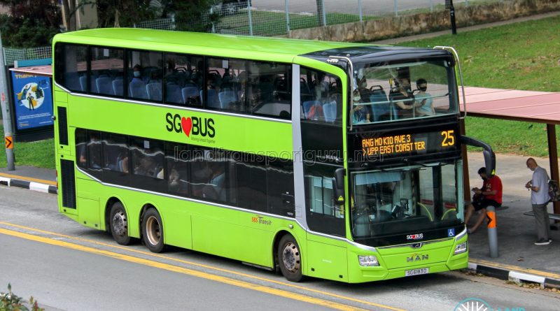 Bus 25 - SBS Transit MAN A95 Euro 6 (SG6183D)