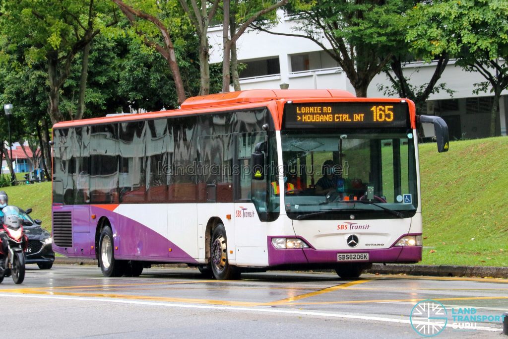 Bus 165 - SBS Transit Mercedes-Benz Citaro (SBS6206K)