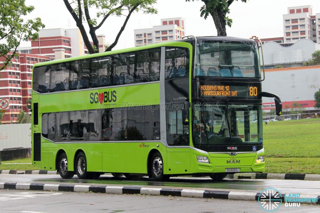 Bus 80 - SBS Transit MAN A95 Euro 6 (SG6261L)