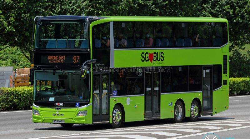 Bus 97 - Tower Transit MAN A95 (3-Doors) (SG6306S)